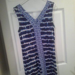 Tommy Bahama size S/P blue and white cover up